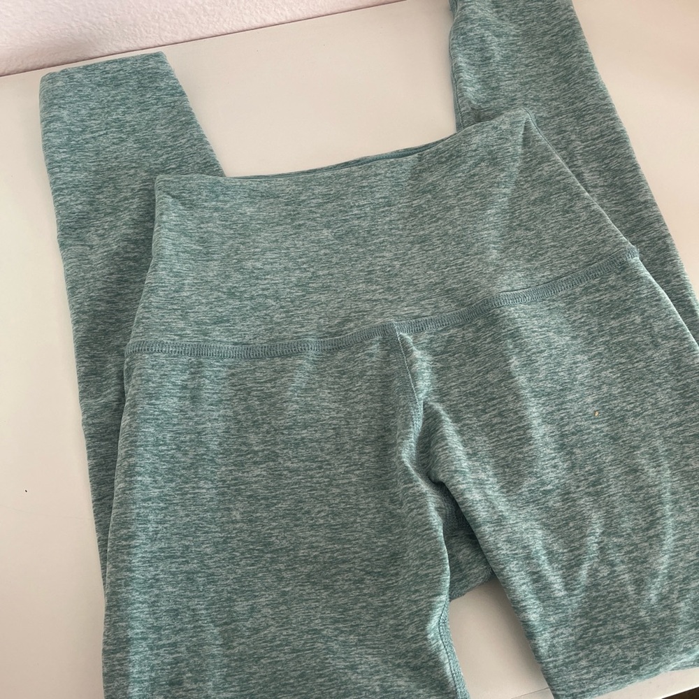 Beyond Yoga Spacedye Teal Leggings